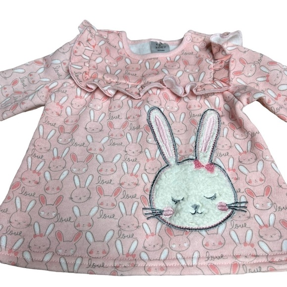 Zak & Zoey Baby Pink Bunny Sweater - Picture 3 of 5